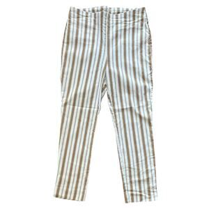 Chico's Women’s Slimming Brigitte Shine Stripe Ankle Pants Size 1.5R